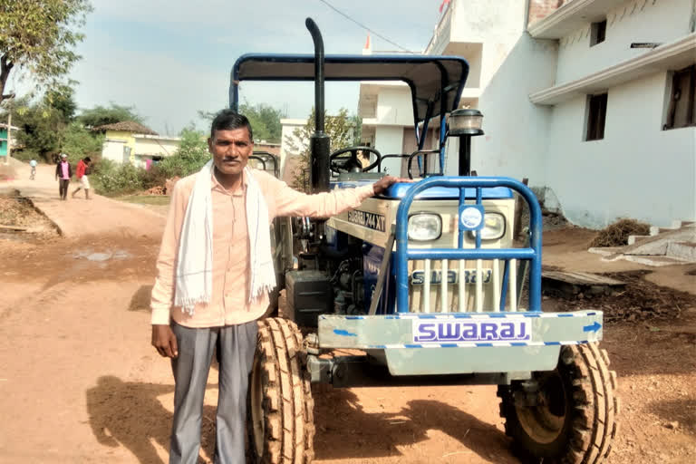 Farmer bought tractor from loan waiver amount