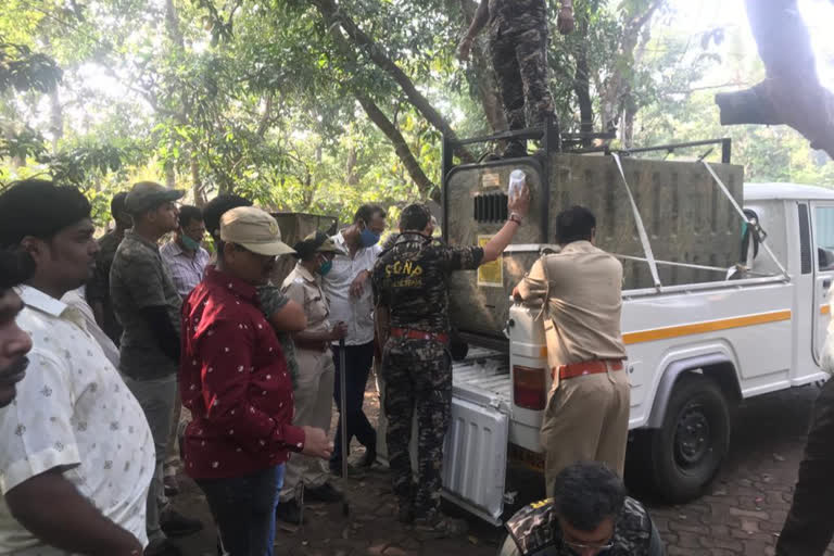 leopard caught by forest dept in thane