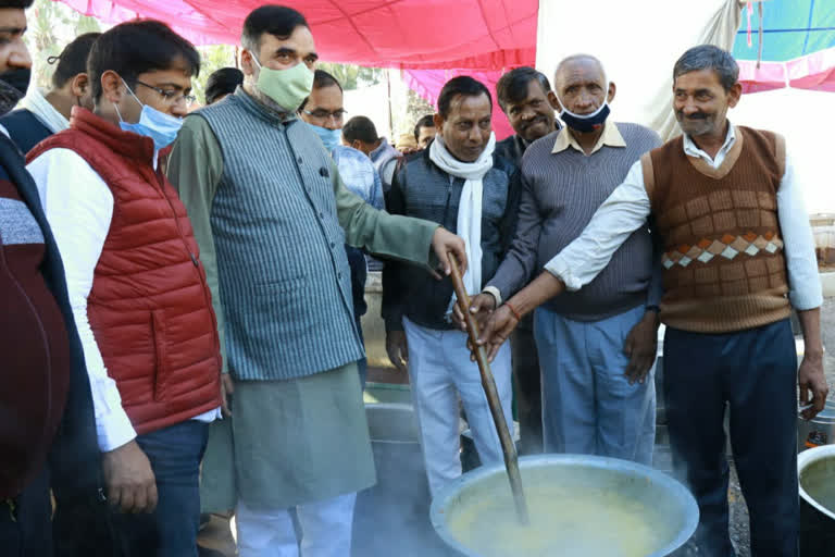 GOPAL RAI AT SINGHU BORDER