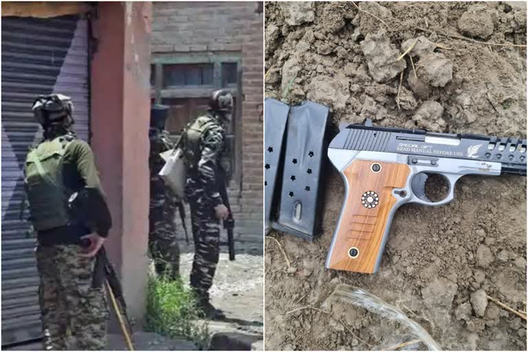 Militant arrested during a gunfight in South Kashmir