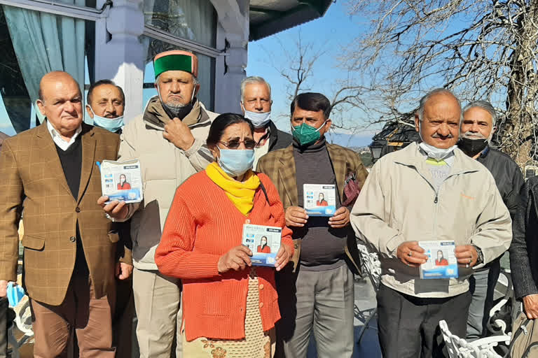 shimla Pensioners day masks