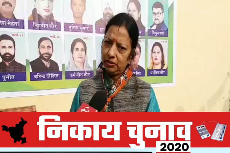 ambala congress mayor candidate meena agarwa