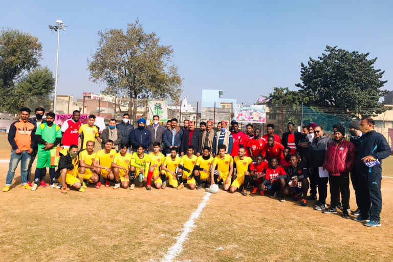 Super football competition organized at Paonta Municipal Council Ground