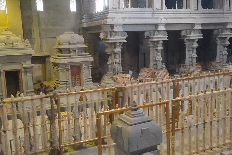 yadadri lakshmi narasimha swamy temple reconstruction works