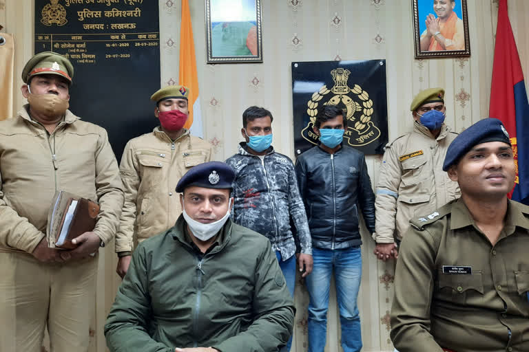 गोमती नगर विस्तार पुलिस की गिरफ्त में चोर.