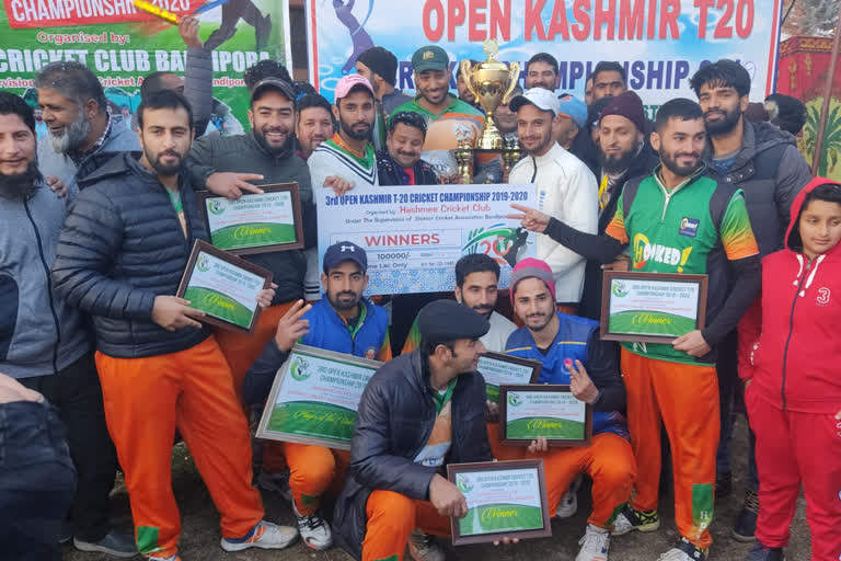 third open kashmir t20 cricket tournament end in bandipora