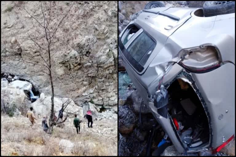 1 killed and 4 injured in vehicle accident on Barang Road road of Kinnaur