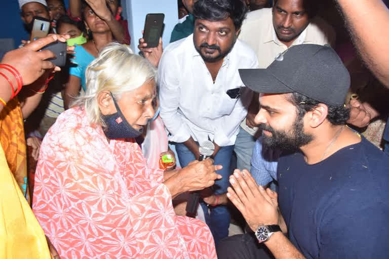 Sai Dharam Tej inaugurated new building of Amma Prema Adarana Old Age Home in Vijayawada