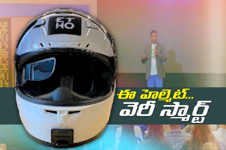 hyderabadi young man initiated smart helmet in america