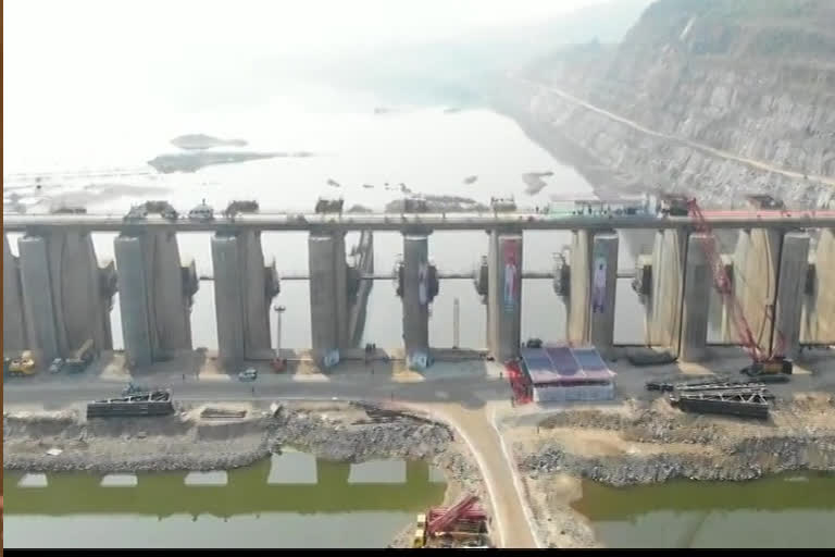 SPF security personnel at Polavaram in ap