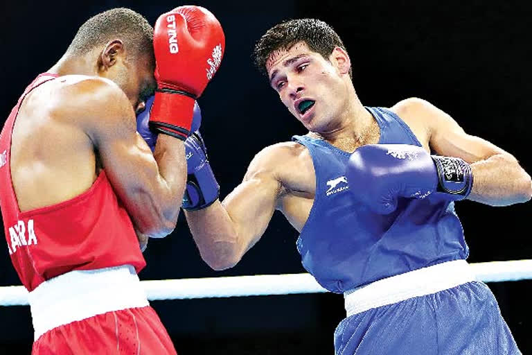 hyderabad boxer mahmad husamddinn entered into the semi finalas of boxing world cup