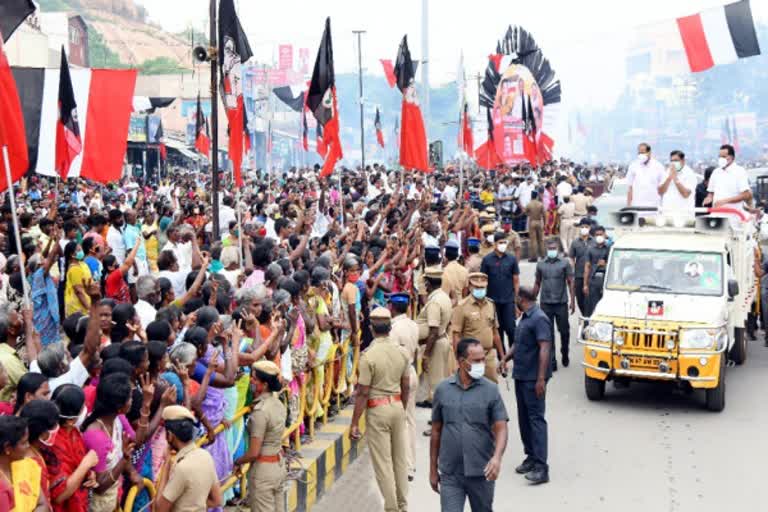 Chief Minister Palanisamy started the election campaign  Chief Minister Palanisamy started the election campaign in salem  2021 Tamilnadu election campaign  Chief Minister Palanisamy  முதலமைச்சர் பழனிசாமி  2021 தேர்தல் பரப்புரை  சேலம் மாவட்டச் செய்திகள்  Tamilnadu Current News  தமிழ்நாடு தற்போதைய செய்திகள்  Salem District News