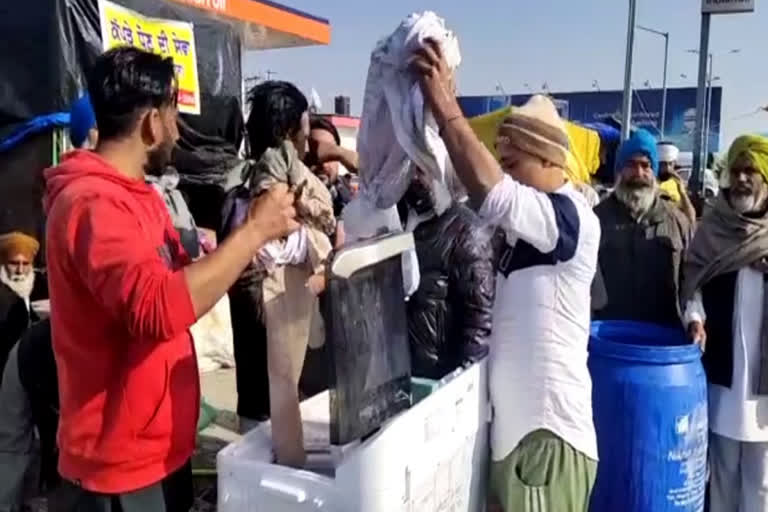 Washing machines for wash clothes of elderly farmers in jhajjar