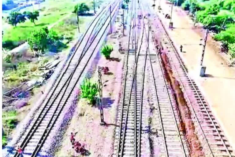 Beginning of the Bikavolu Railway Loopline before the deadline in east godavari district