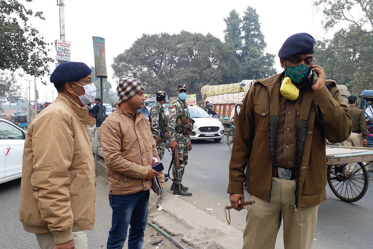 समस्तीपुर में एसपी ने किया निरीक्षण