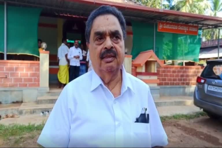 Bjp Violating code of conduct in Gram Panchayat Election-Ex Minister Ramanath rai