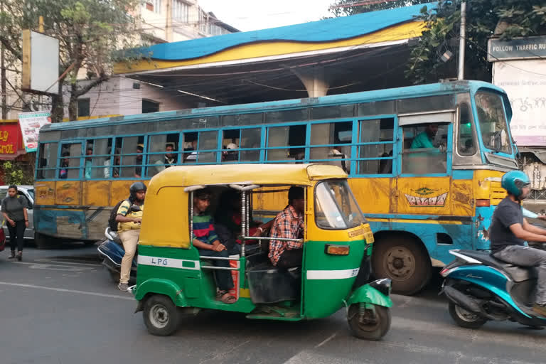 Buses and Minibuses are running loses even after Majherhat Bridge is opened