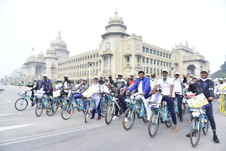 Fit India Cyclothon in Bangalore