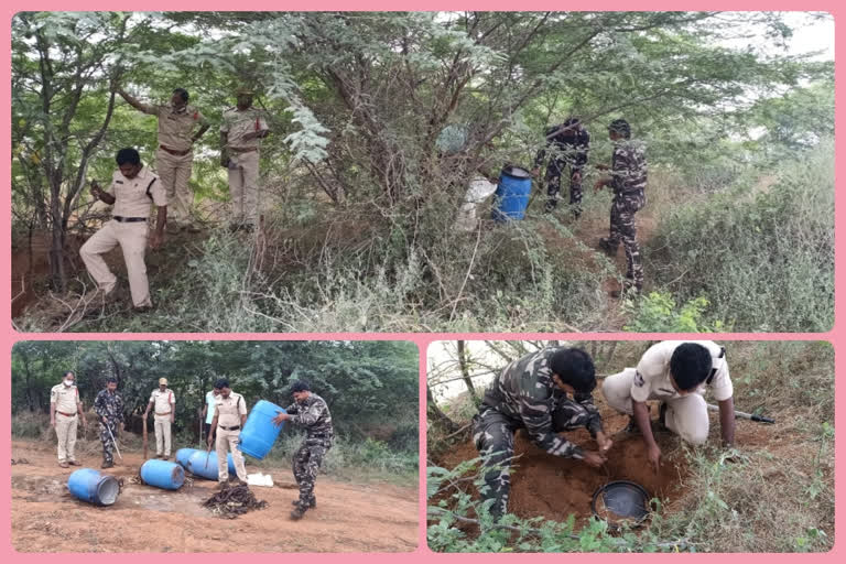 Police cordon search in Anantapur