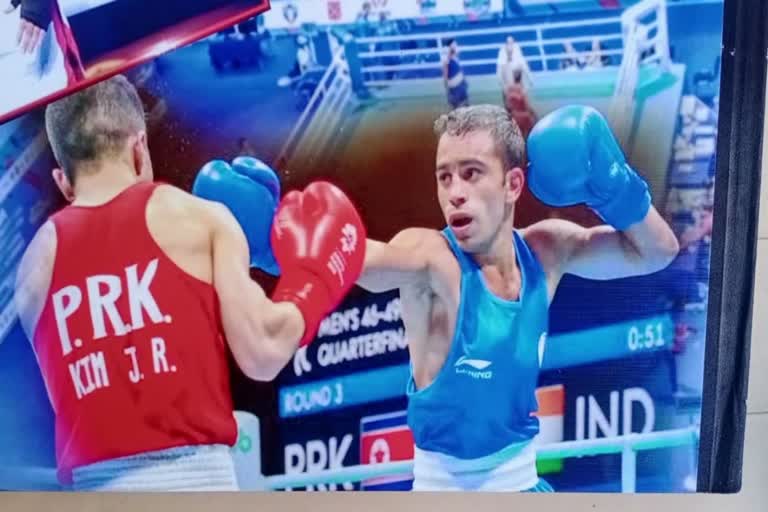 Boxer amit panghal family hopeful for olympic medal after winning gold at Cologne Boxing World Cup