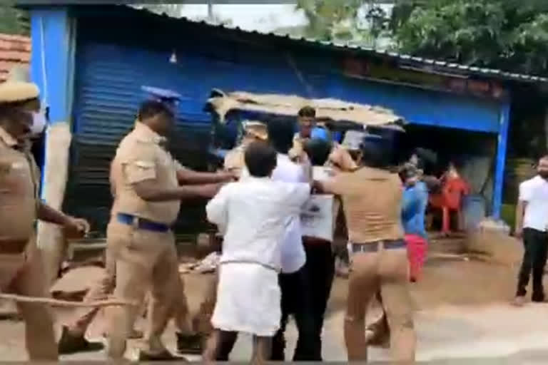 alanganallur stone pelting