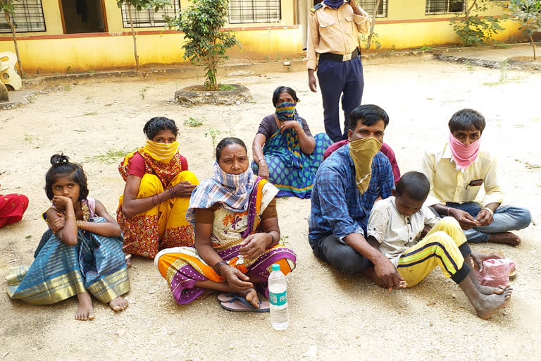 nagar kurnool migrant labours relief from karnataka