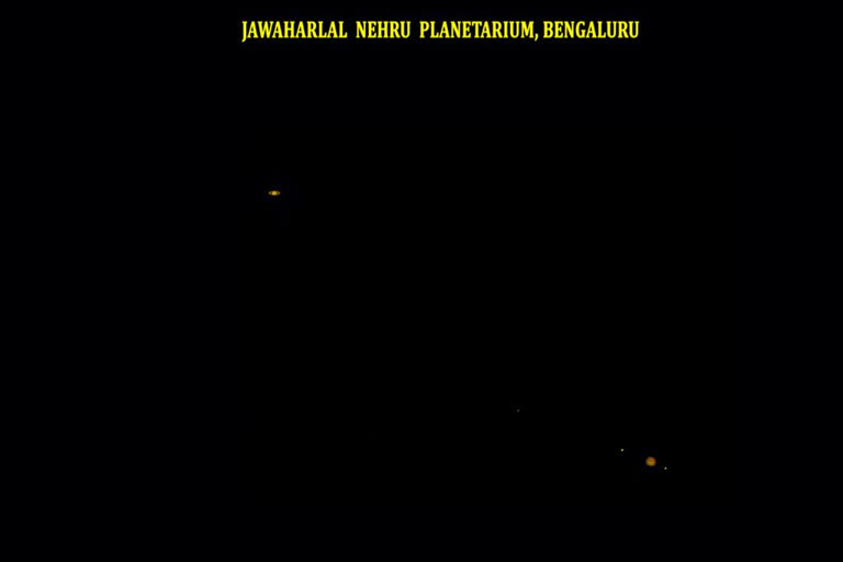 The Bengaluru people are curios to view Jupiter-Saturn planets coming together