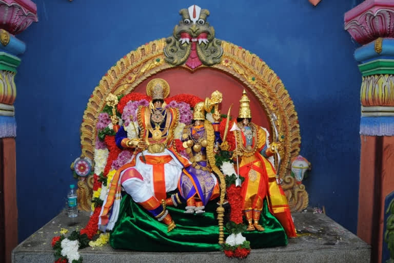 bhadradri ramayana darshan in real incarnation on the seventh day in bhadrachalam