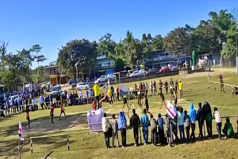 volleyball match organized in jonai on the occasion of golden jubilee of tmpk