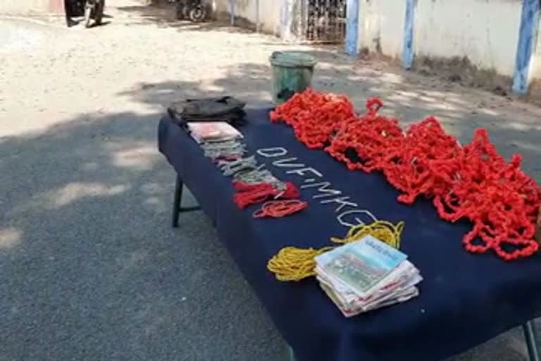 Maoists hide explosives targeting security forces in Andhra Orissa Border(AOB)  ആന്ധ്ര-ഒഡീഷ അതിർത്തിയിൽ സ്‌ഫോടക വസ്‌തുക്കൾ കണ്ടെത്തി  ആന്ധ്ര-ഒഡീഷ അതിർത്തിയിൽ സ്‌ഫോടക വസ്‌തുക്കൾ  സ്‌ഫോടക വസ്‌തുക്കൾ കണ്ടെത്തി  explosives found in andhra odisha border  explosives found