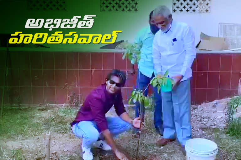 bigg boss winner abhijeet planted a plant in his house