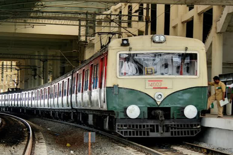 Electric train in chennai