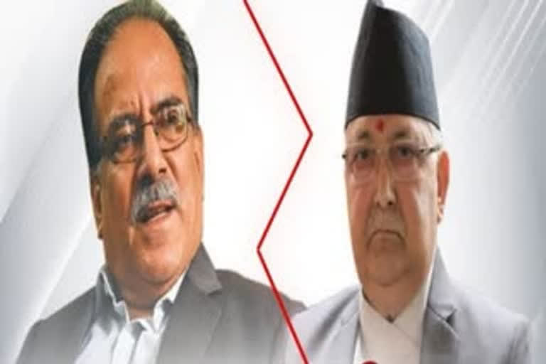 Prachanda-led CPN removes PM Oli from party's chairman post