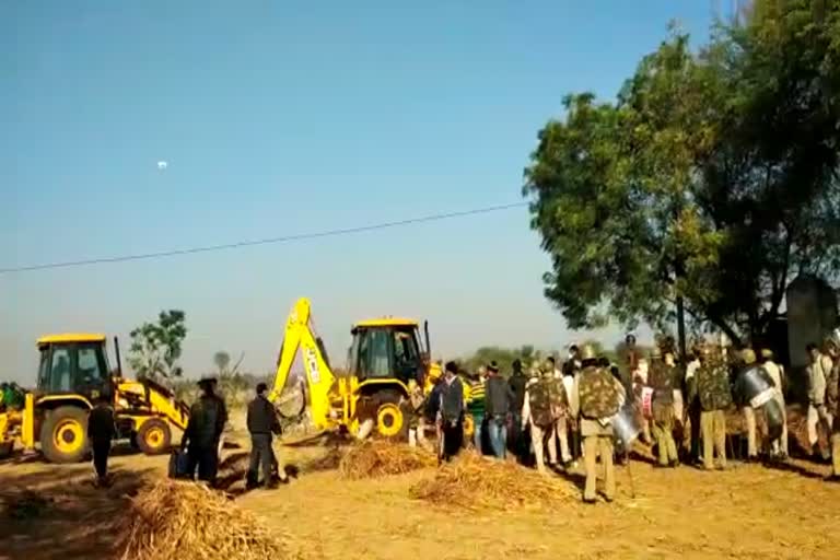 encroachment in jhunjhunu,  shree cement plant