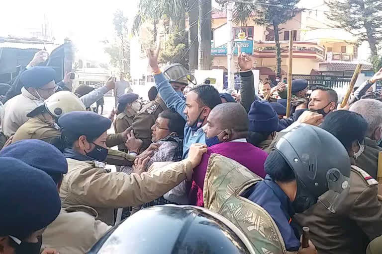 protest dehradun