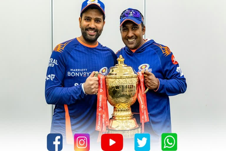 Mumbai Indians, IPL 13, MI, Rohit Sharma, Facebook, Instagram, Twitter