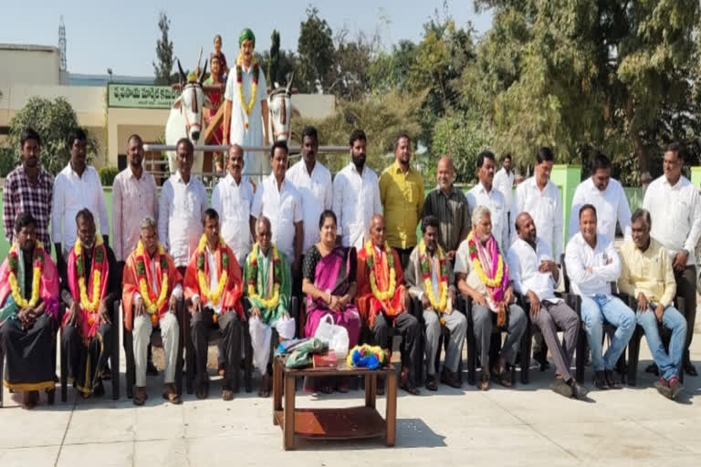 celebration at Patancheru Market on National Farmers' Day