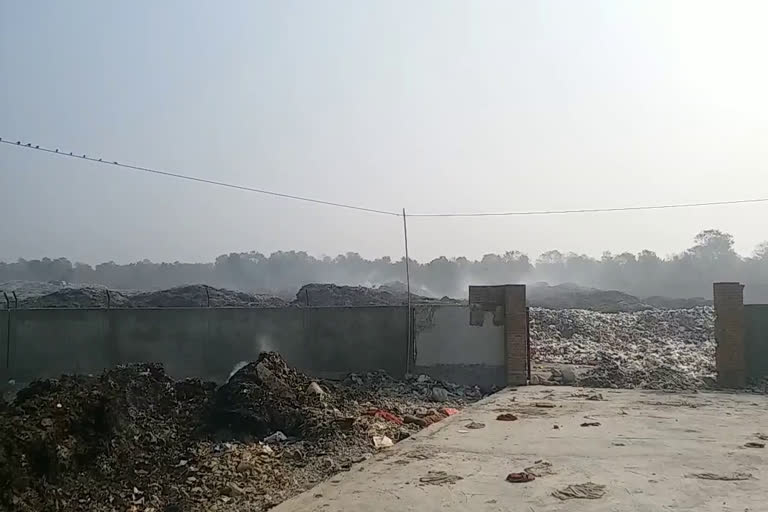 haldwani fire in trenching ground