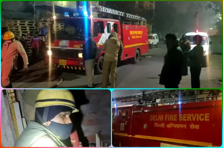 fire broke out in a wooden warehouse in Osmanpur