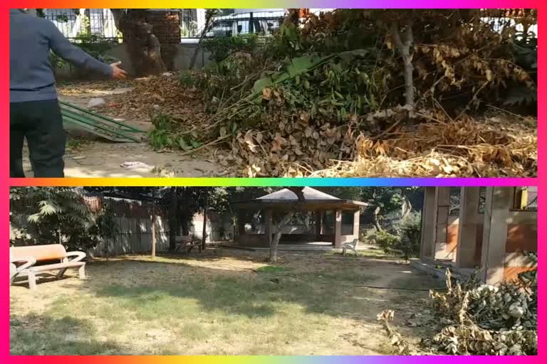 tagore gardens park in bad condition