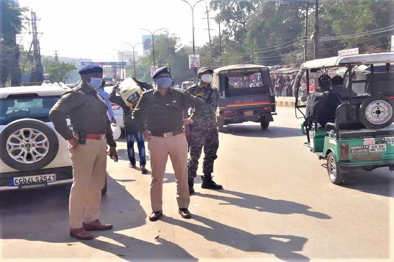 traffic system in raipur