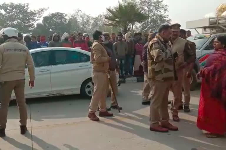 road accident on ring road in varanasi