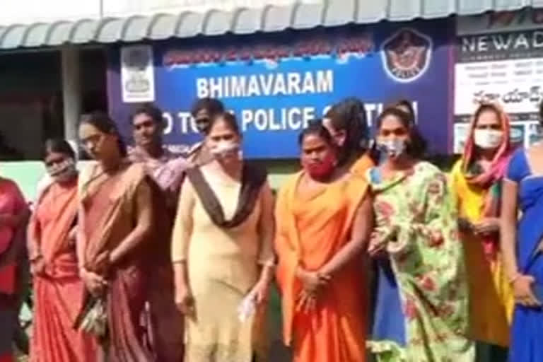 A transgender committing rowdyism against fellow Hijras in Bhimavaram West Godavari district