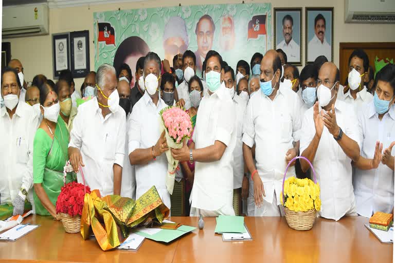 admk  Meeting of District Secretaries in chennai