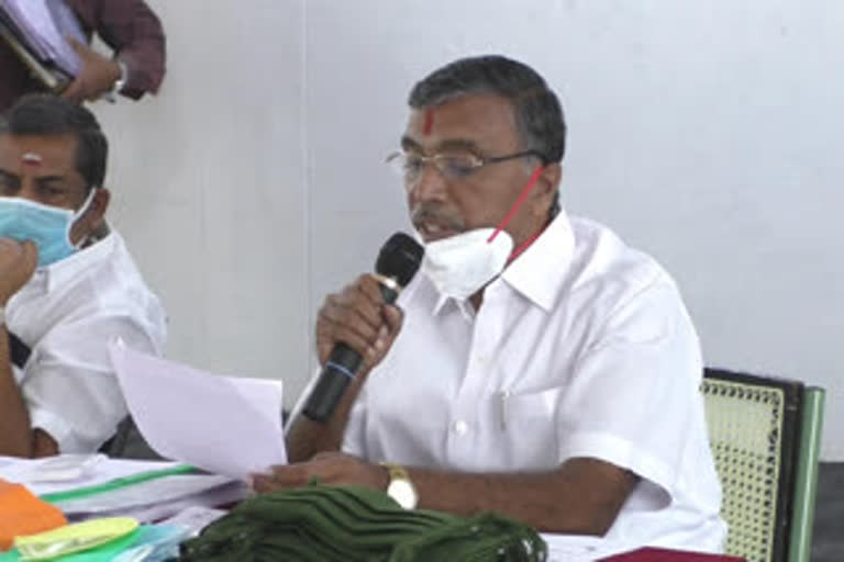 Higher education minister anbalagan hold a panel meet for colleges semester examination resumes