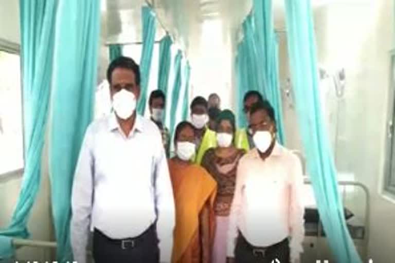 district collector inspection in new coronavirus special ward