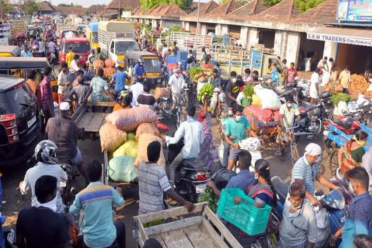  People trying to go out from Chennai due to complete lockdown implement 