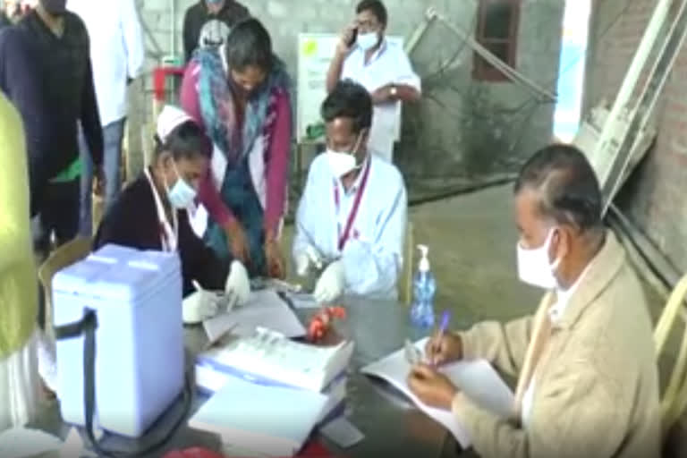 Corona vaccination camp for plantation workers in the Nilgiris