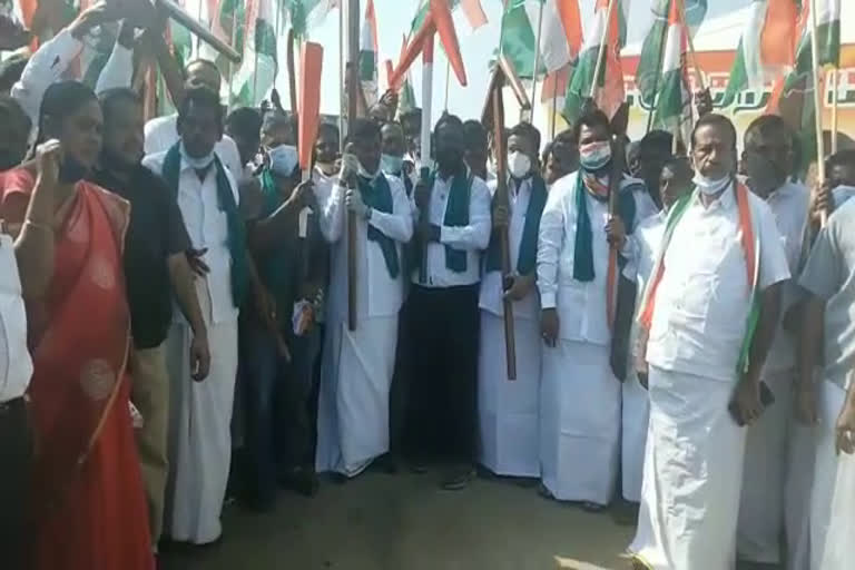 Congress party members in erode