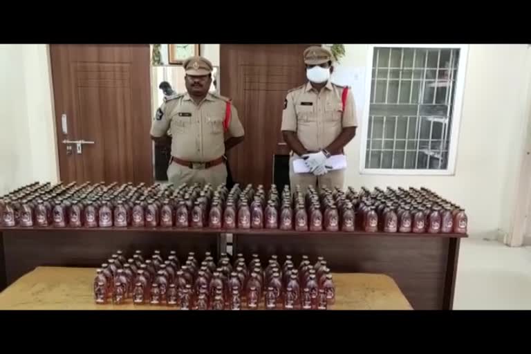 smuggled liquor seized at Krishna district